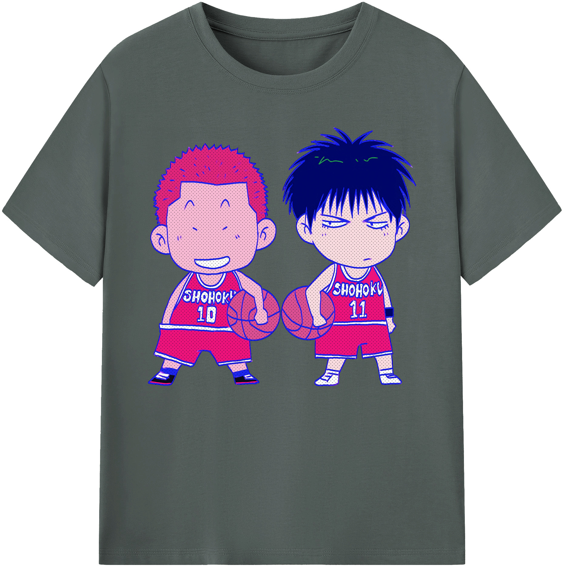 （画像用） SLAM DUNK／スラムダンク 綿100％ メンズ半袖Tシャツ｜肌触りやわらか＆通気性